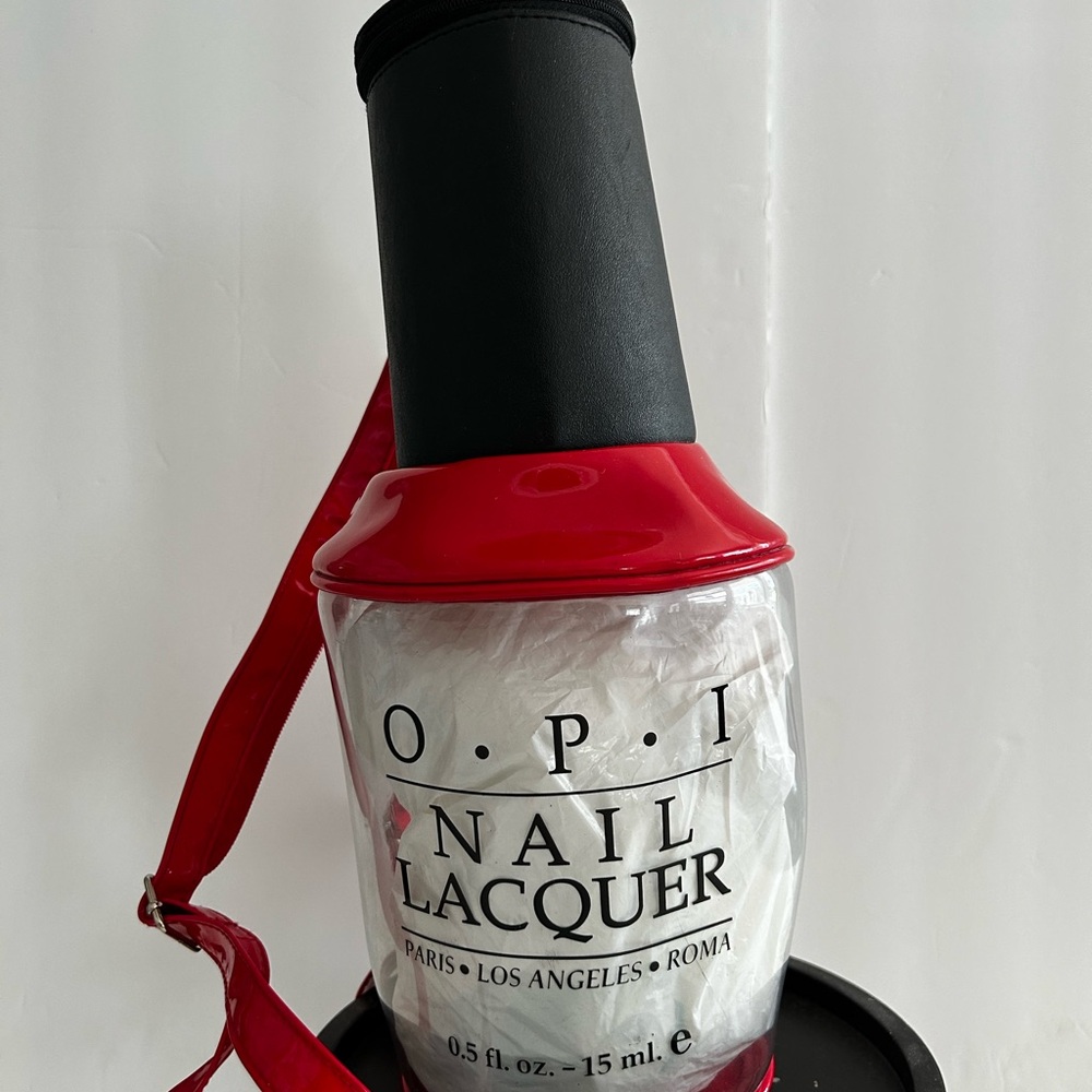 OPI Classic Cherry Nail Lacquer clear backpack/ bag